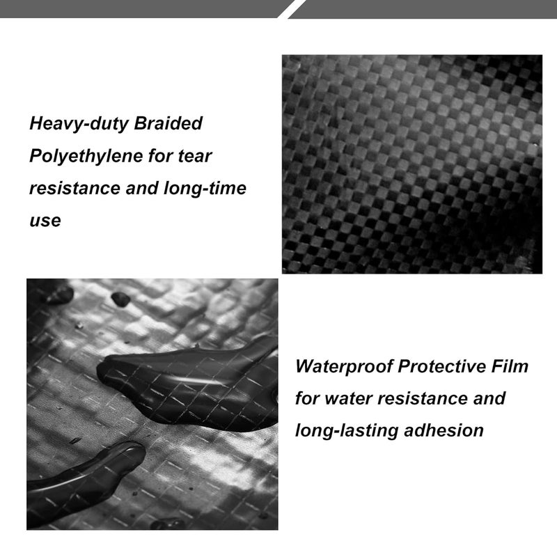 PlusRoc RV Underbelly Material RV Underbelly Tape Waterproof Flex Belly Tape with Permanent Sealing Adhesive for Mobile Home, Camper Travel Trailer, Tear Repair Patch(6'' x 20') - Image 4